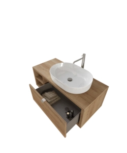 MOBILE BAGNO "TINTORETTO" ROVERE, 110 CM